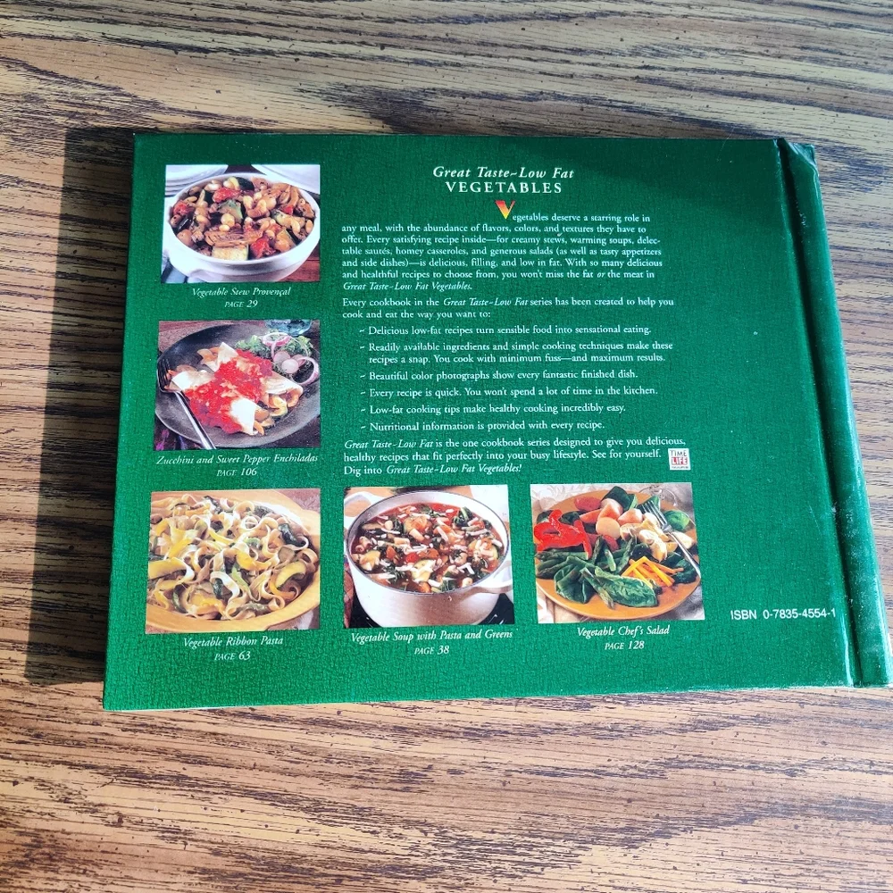 TIME LIFE Series Great Taste Low Fat Vegetables EUC